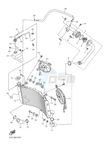 YZF-R1M 998 R1 (2KS1 2KS2) drawing RADIATOR & HOSE