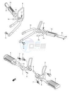 RV125 (E19) VanVan drawing FOOTREST