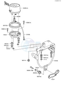 KL 250 C [KLR250] (C1-C2) [KLR250] drawing METER