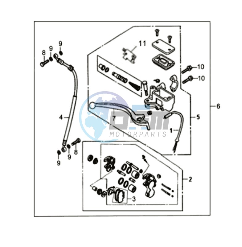 BRAKE CALIPER FOR / BRAKE LEVER / BRAKE LINES