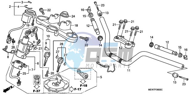 HANDLE PIPE/TOP BRIDGE