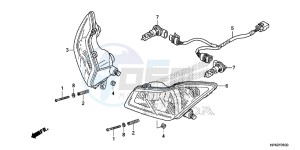 TRX420FMD TRX420 Europe Direct - (ED) drawing HEADLIGHT