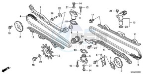 GL18009 Australia - (U) drawing CAM CHAIN/TENSIONER