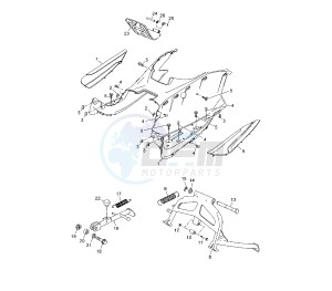 YP R X-MAX ABS 125 drawing STAND AND FOOTREST