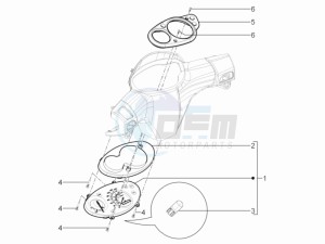 SR Motard 125 4t e3 drawing Meter combination - Cruscotto