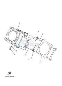 YFM450FWB KODIAK 450 (BJ5D) drawing CYLINDER