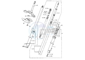 YZF R THUNDER CAT 600 drawing FRONT FORK