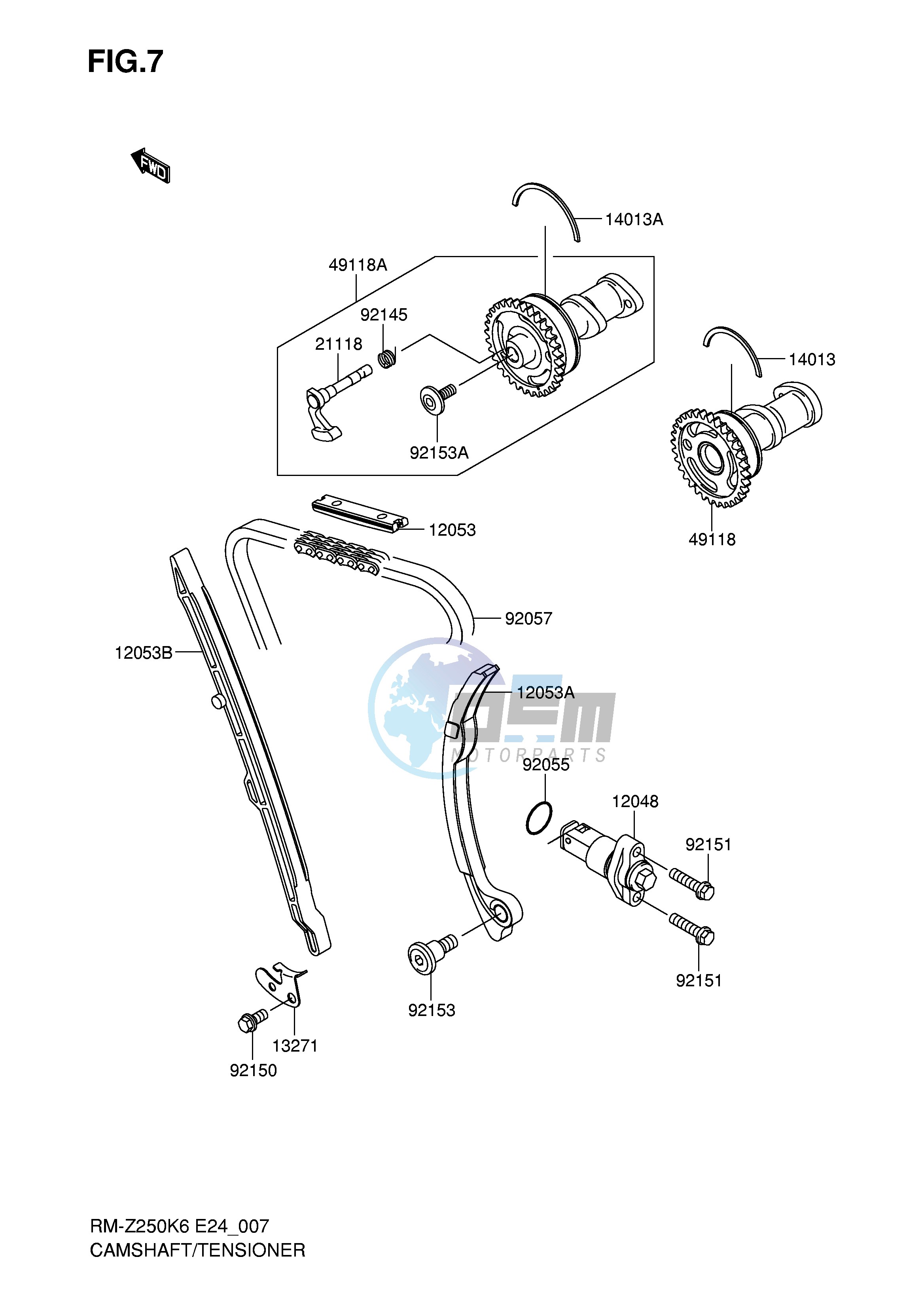 CAMSHAFT TENSIONER