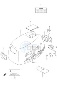 DF 9.9 drawing Engine Cover