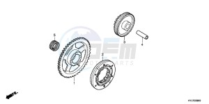 CBR250RB drawing STARTING CLUTCH