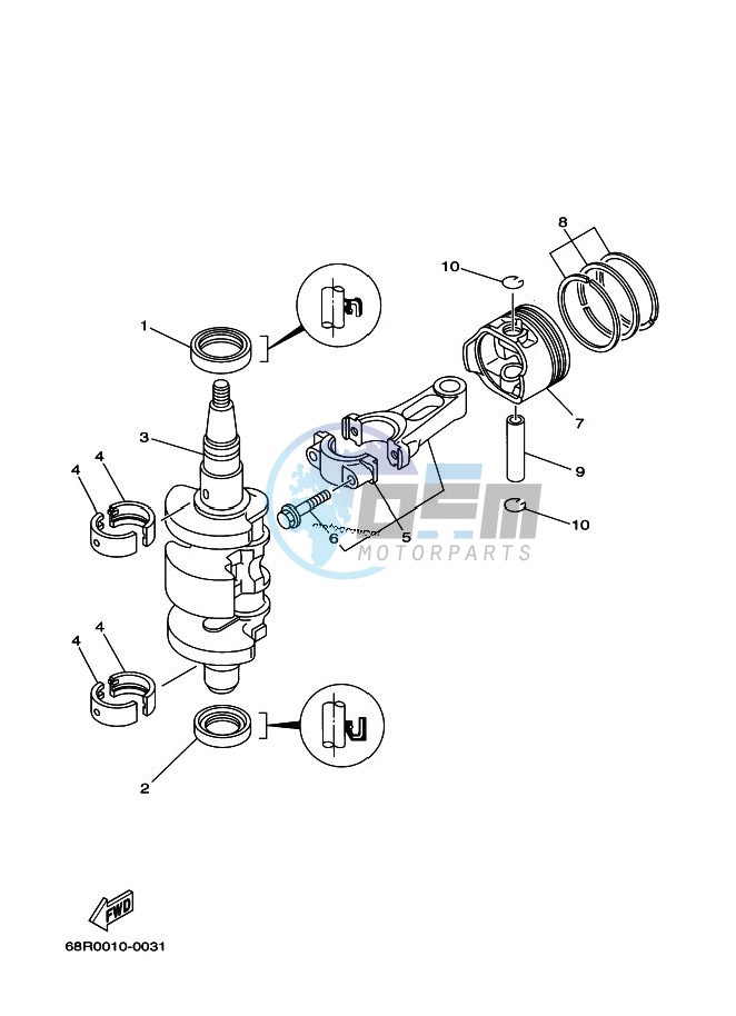 CRANKSHAFT--PISTON