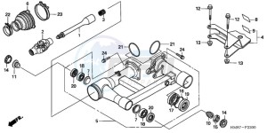 TRX250TM9 Australia - (U) drawing SWINGARM