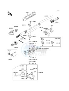 KX 250 W [KX250F MONSTER ENERGY] (W9FA) W9FA drawing HANDLEBAR