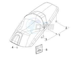 X7 300 ie Euro 3 drawing Saddle seats - Tool roll