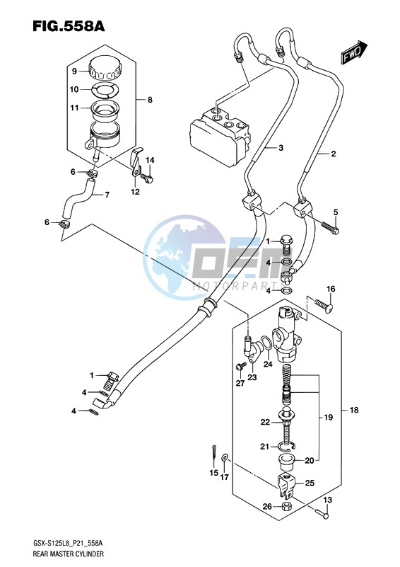 REAR MASTER CYLINDER