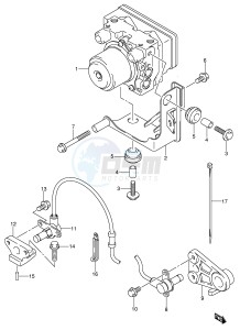 AN650 (E2) Burgman drawing HYDRAULIC UNIT