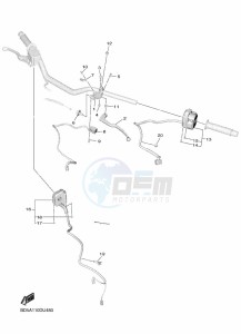 NIKEN MXT850 (BD5F) drawing HANDLE SWITCH & LEVER