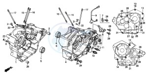 VT600CD drawing CRANKCASE