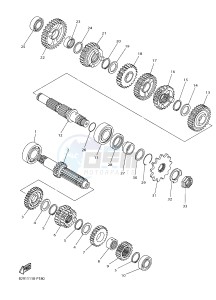 WR250F (2GBC 2GBD 2GBE) drawing TRANSMISSION