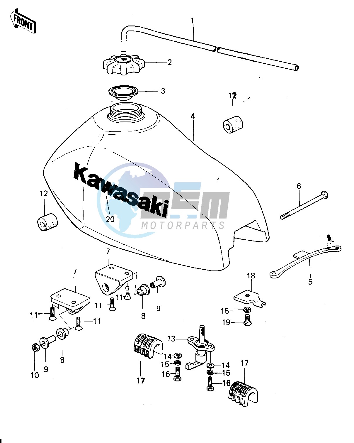 FUEL TANK -- KX250-A5- -