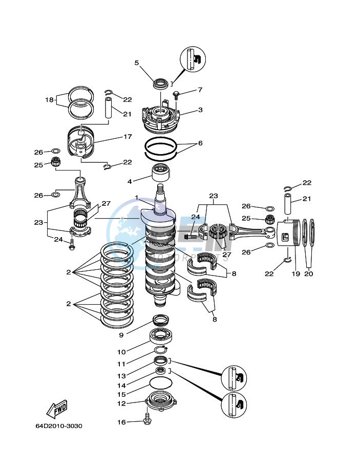 CRANKSHAFT--PISTON