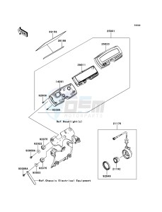 KLX250 KLX250S9F GB XX (EU ME A(FRICA) drawing Meter(s)