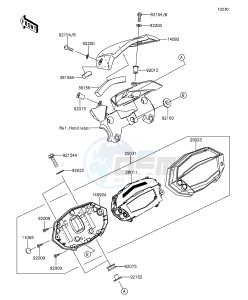 Z1000 ABS ZR1000GEF FR GB XX (EU ME A(FRICA) drawing Meter(s)