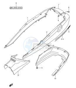 AN400 (E2) Burgman drawing FRAME COVER (MODEL K3)