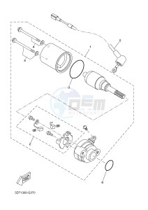 YZF-R125A YZF-R125 ABS R125 (5D7X 5D7X 5D7X 5D7X 5D7X) drawing STARTING MOTOR