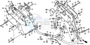 XL1000VA9 France - (F / ABS CMF) drawing EXHAUST MUFFLER