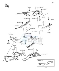 NINJA ZX-6R ZX636EGF FR GB XX (EU ME A(FRICA) drawing Side Covers