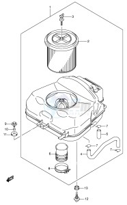 LT-A700X (E17) drawing AIR CLEANER