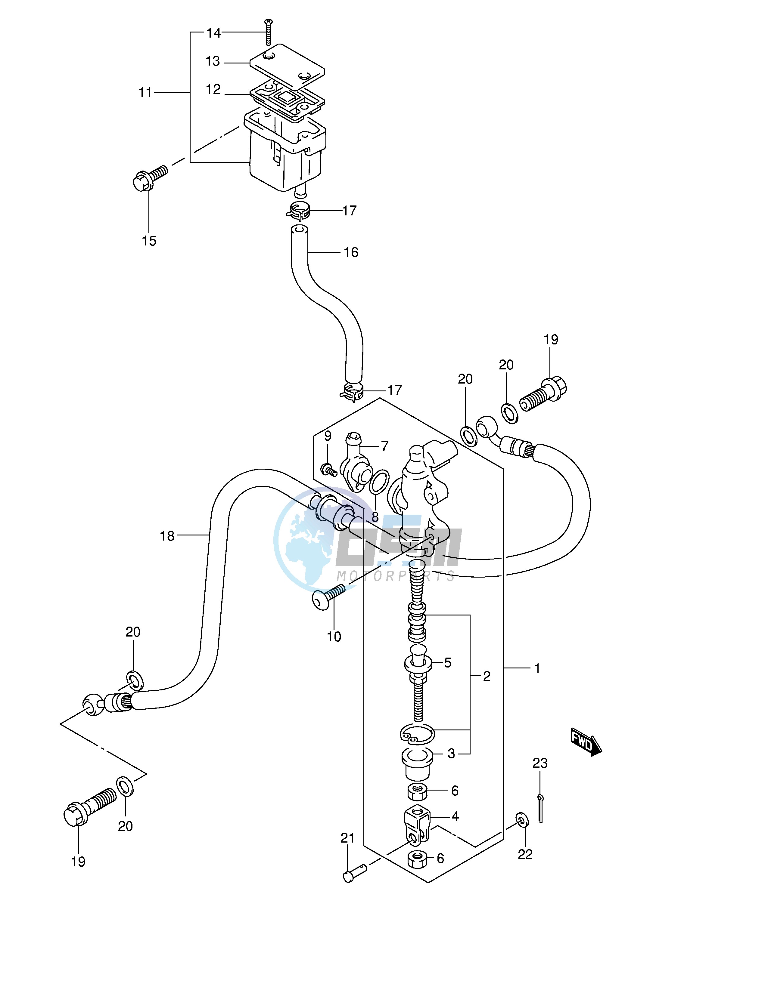 REAR MASTER CYLINDER