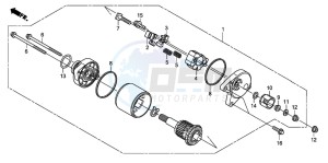 TRX250TE FOURTRAX ES drawing STARTING MOTOR (TRX250TM8,TRX250TE8)