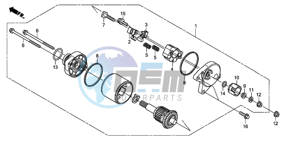 STARTING MOTOR (TRX250TM8,TRX250TE8)