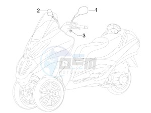 MP3 300 ie Touring drawing Mirrors