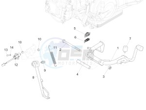 Liberty 150 iGet 4T 3V ie ABS (APAC) drawing Stand/s