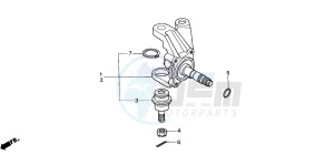 TRX350FM FOURTRAX 350 4X4 drawing KNUCKLE (1)