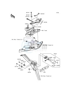 VERSYS 650 ABS KLE650FGF XX (EU ME A(FRICA) drawing Taillight(s)