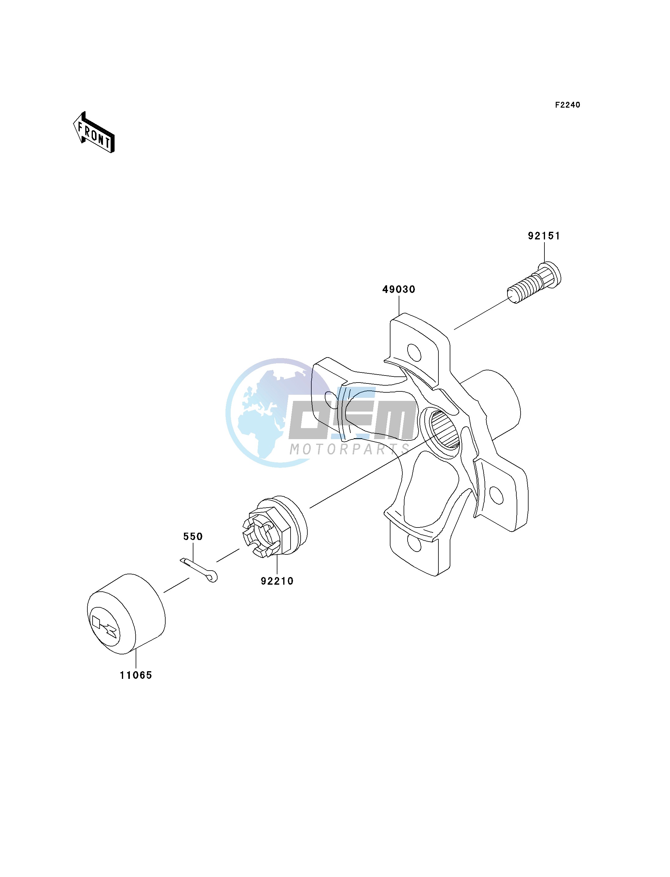 REAR HUB--  - JKAVFEA1 3B539292- -