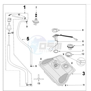 TWEET 50 N drawing TANK AND FUEL PUMP