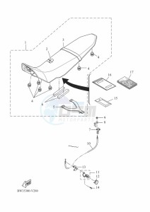 XTZ690D-B TENERE 700 (BW35) drawing SEAT