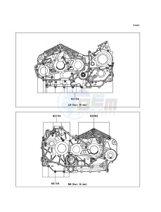 VN1700 CLASSIC TOURER VN1700C9F GB XX (EU ME A(FRICA) drawing Crankcase Bolt Pattern