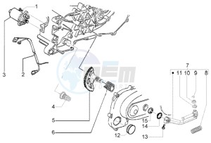 NRG 50 power DT drawing Starting motor - starter lever