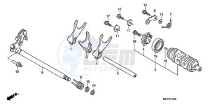 XL1000V9 Europe Direct - (ED) drawing GEARSHIFT DRUM