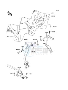 MULE_600 KAF400B7F EU drawing Brake Pedal