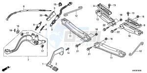 TRX500FPED TRX500FPE ED drawing PEDAL/ STEP