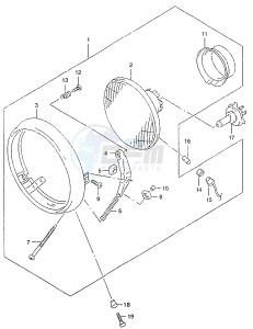 GZ125 (W-X-Y) drawing HEADLAMP