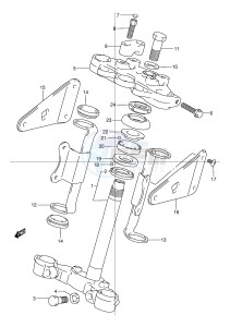 TU125 (E2) drawing STEERING STEM