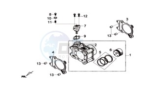 HD 300I ABS (L9) EU drawing CYLINDER MET PISTON